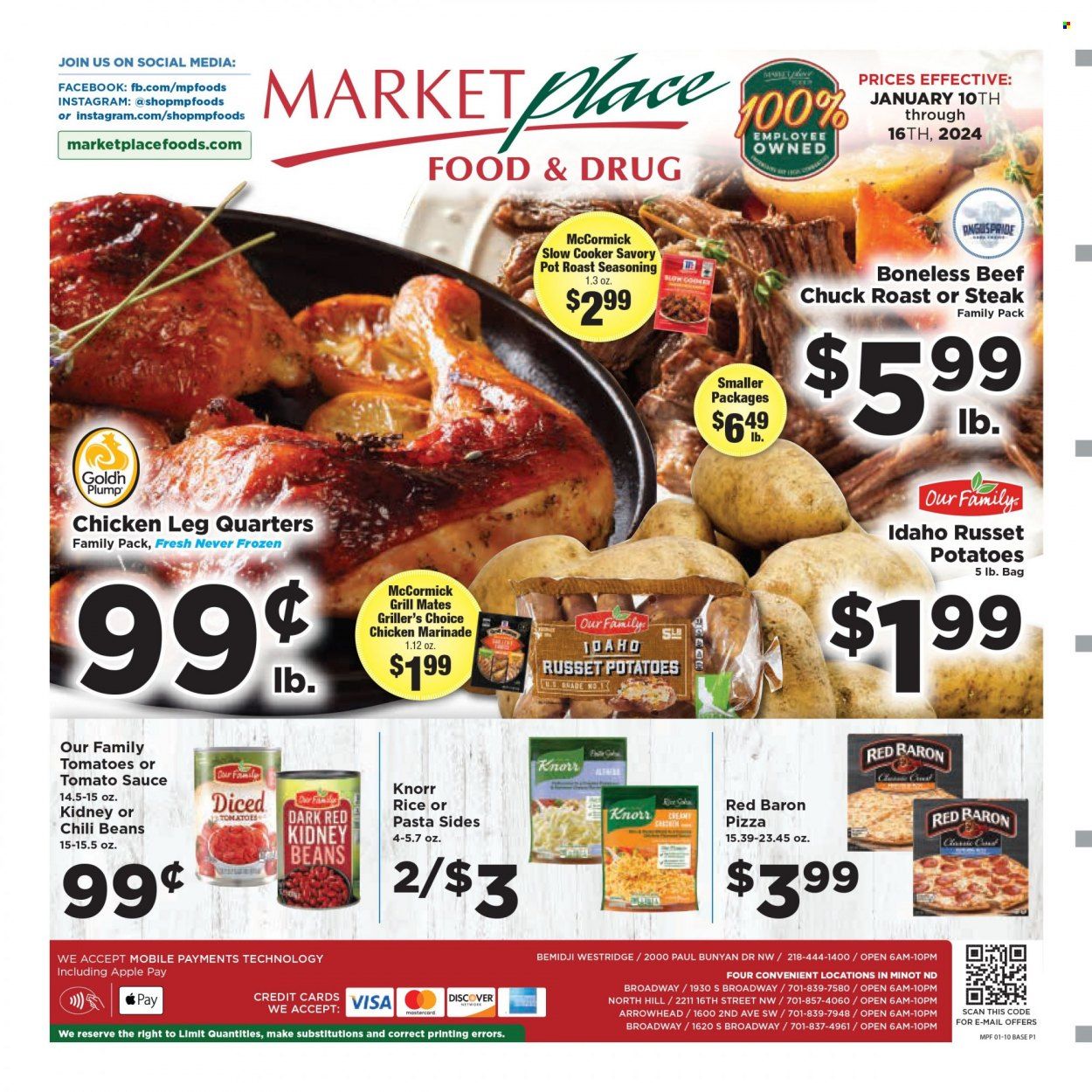 Marketplace Foods (ND) Weekly Ad Flyer Specials January 10 to January 16, 2024
