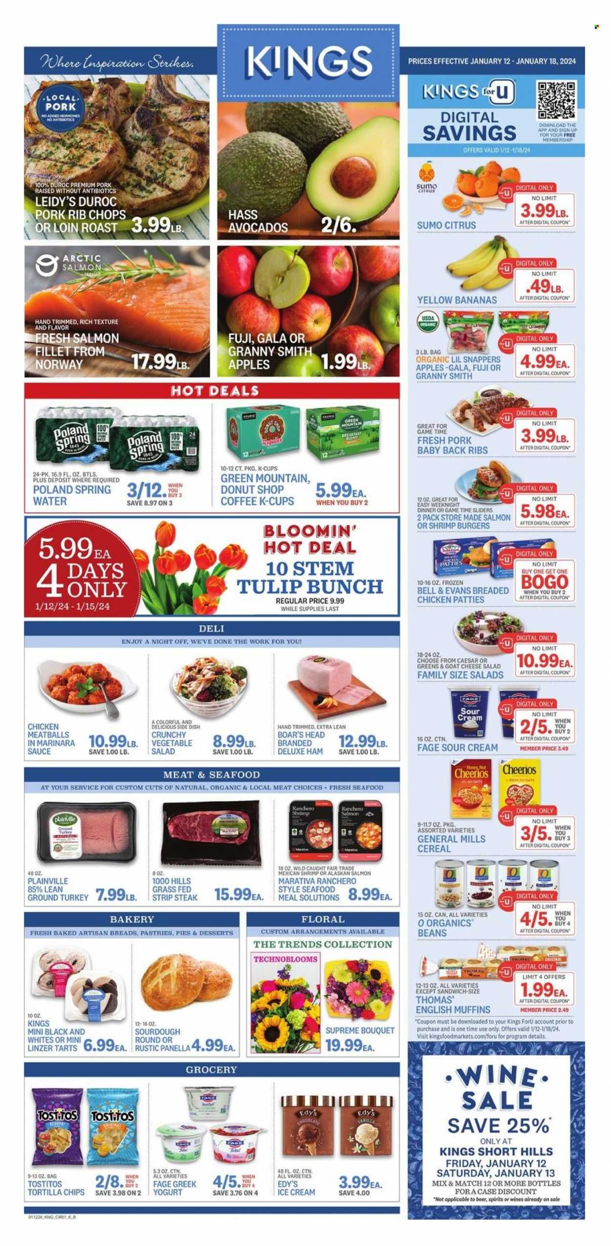 Kings Food Markets (CT, NJ, NY) Weekly Ad Flyer Specials January 12 to January 18, 2024