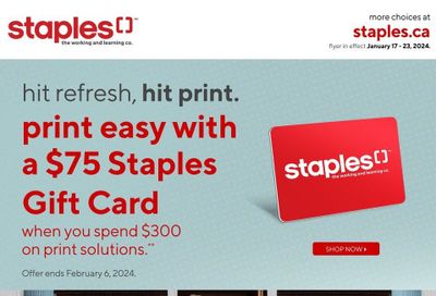 Staples Flyer January 17 to 23