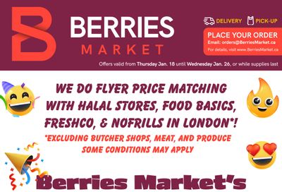 Berries Market Flyer January 18 to 26