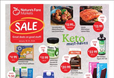 Nature's Fare Markets Flyer January 18 to 31
