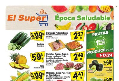 El Super (CA) Weekly Ad Flyer Specials January 17 to January 23, 2024