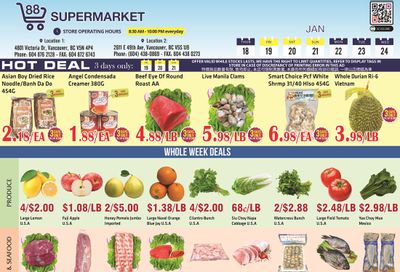 88 Supermarket Flyer January 18 to 24