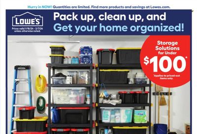 Lowe's Weekly Ad Flyer Specials January 18 to February 7, 2024