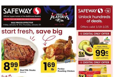 Safeway (DE) Weekly Ad Flyer Specials January 19 to January 25, 2024