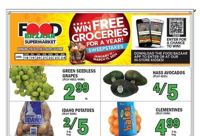 Food Bazaar (CT, NJ, NY) Weekly Ad Flyer Specials January 18 to January 24, 2024