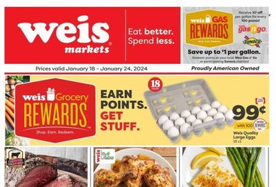 Weis (MD, NY, PA) Weekly Ad Flyer Specials January 18 to January 24, 2024