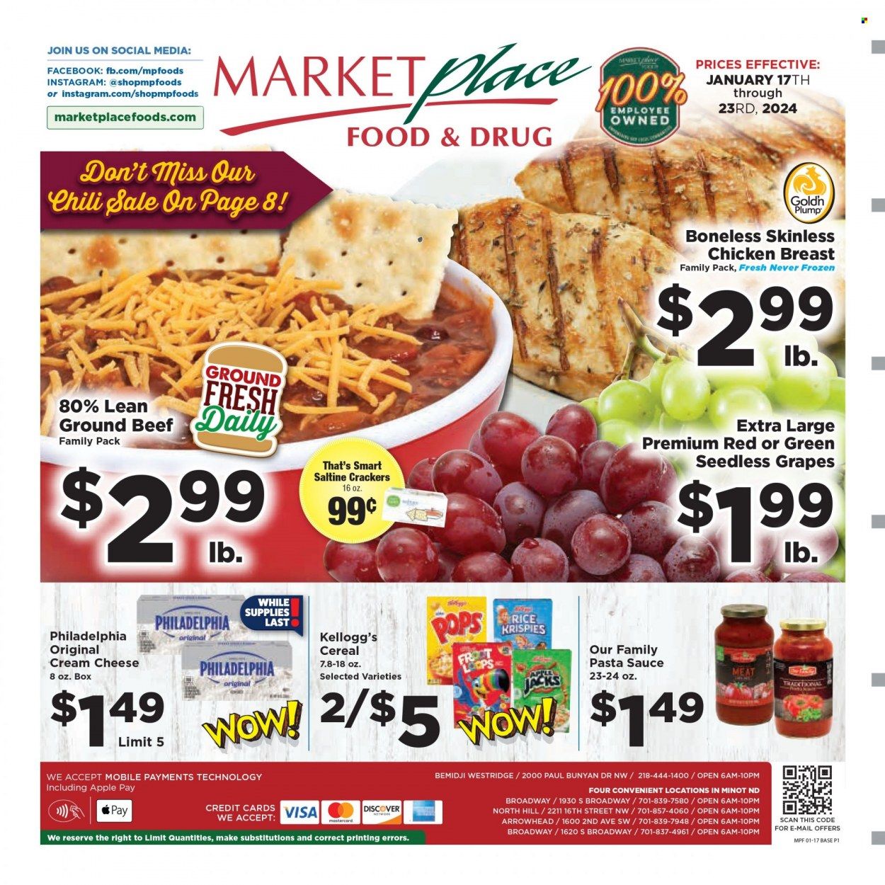 Marketplace Foods (ND) Weekly Ad Flyer Specials January 17 to January 23, 2024