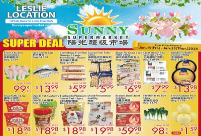 Sunny Supermarket (Leslie) Flyer January 19 to 25