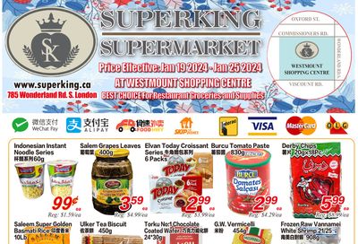 Superking Supermarket (London) Flyer January 19 to 25