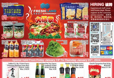 FreshLand Supermarket Flyer January 19 to 25