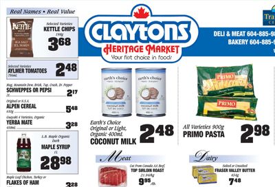 Claytons Heritage Market Flyer January 19 to 25