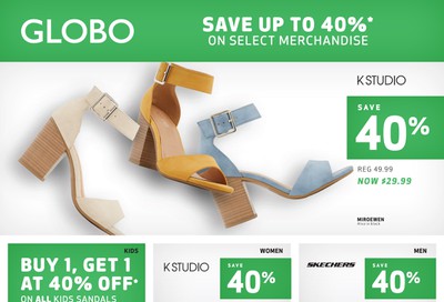Globo Shoes Flyer May 27 to June 7