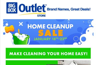 Big Box Outlet Store Flyer January 18 to 23