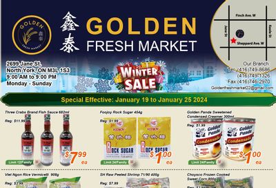 Golden Fresh Market Flyer January 19 to 25