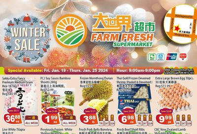 Farm Fresh Supermarket Flyer January 19 to 25
