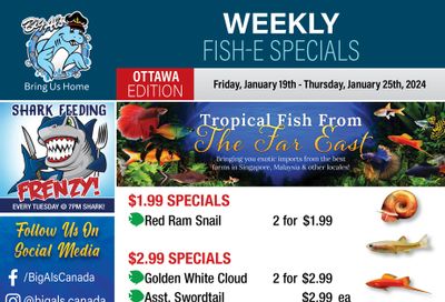 Big Al's (Ottawa East) Weekly Specials January 19 to 25