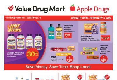 Apple Drugs Flyer January 21 to February 3