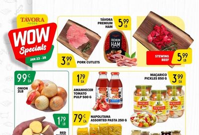 Tavora Foods Flyer January 22 to 28
