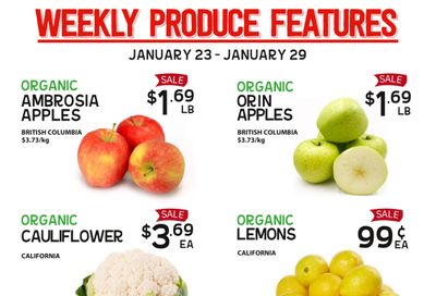 Pomme Natural Market Weekly Produce Flyer January 23 to 29
