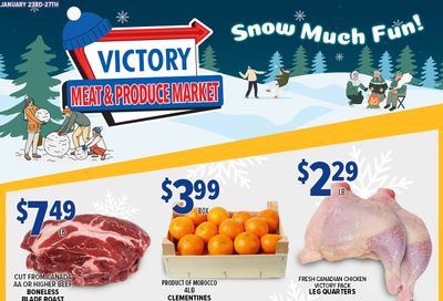 Victory Meat Market Flyer January 23 to 27