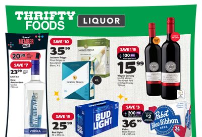 Thrifty Foods Liquor Flyer January 25 to February 7
