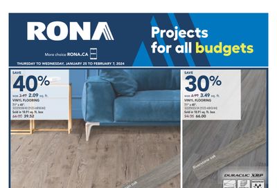 Rona (West) Flyer January 25 to 31