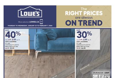 Lowe's (West) Flyer January 25 to 31