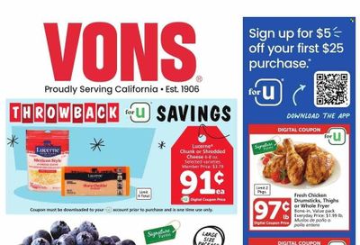 Vons (CA) Weekly Ad Flyer Specials January 24 to January 30, 2024