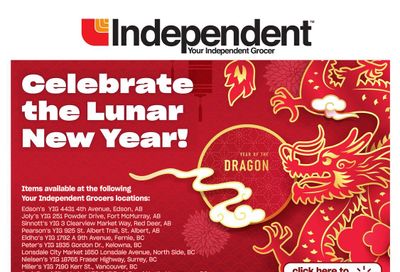 Independent Grocer (West) Lunar New Year Flyer January 25 to 31