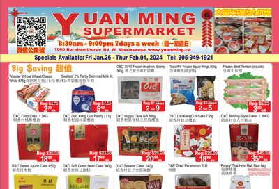 Yuan Ming Supermarket Flyer January 26 to February 1