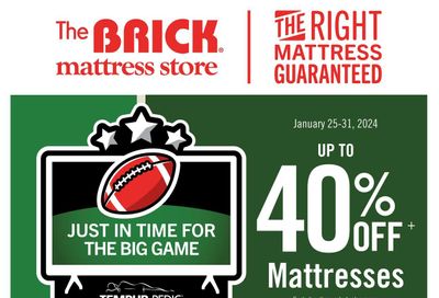 The Brick Mattress Store Flyer January 25 to 31