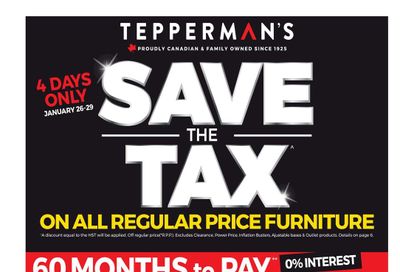 Tepperman's Flyer January 26 to February 1