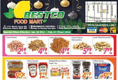BestCo Food Mart (Etobicoke) Flyer January 26 to February 1