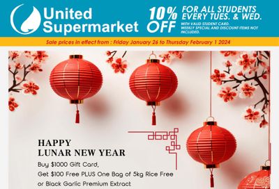 United Supermarket Flyer January 26 to February 1