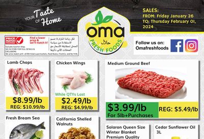 Oma Fresh Foods Flyer January 26 to February 1