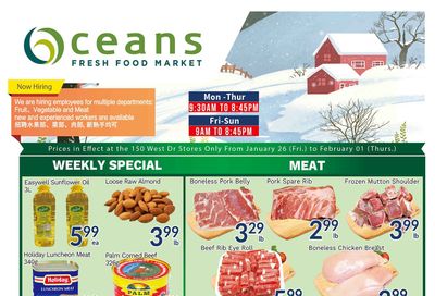 Oceans Fresh Food Market (West Dr., Brampton) Flyer January 26 to February 1