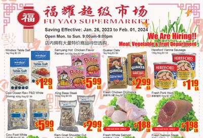 Fu Yao Supermarket Flyer January 26 to February 1