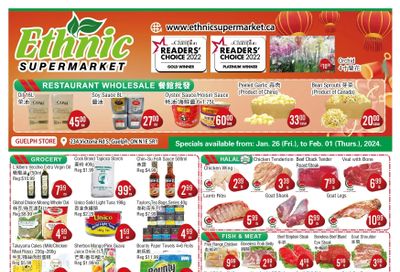 Ethnic Supermarket (Guelph) Flyer January 26 to February 1