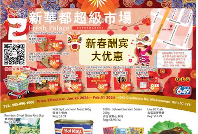 Fresh Palace Supermarket Flyer January 26 to February 1