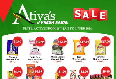 Atiya's Fresh Farm Flyer January 26 to February 1