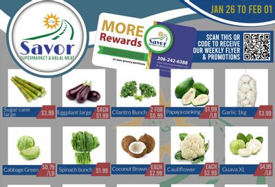 Savor Supermarket Flyer January 26 to February 1