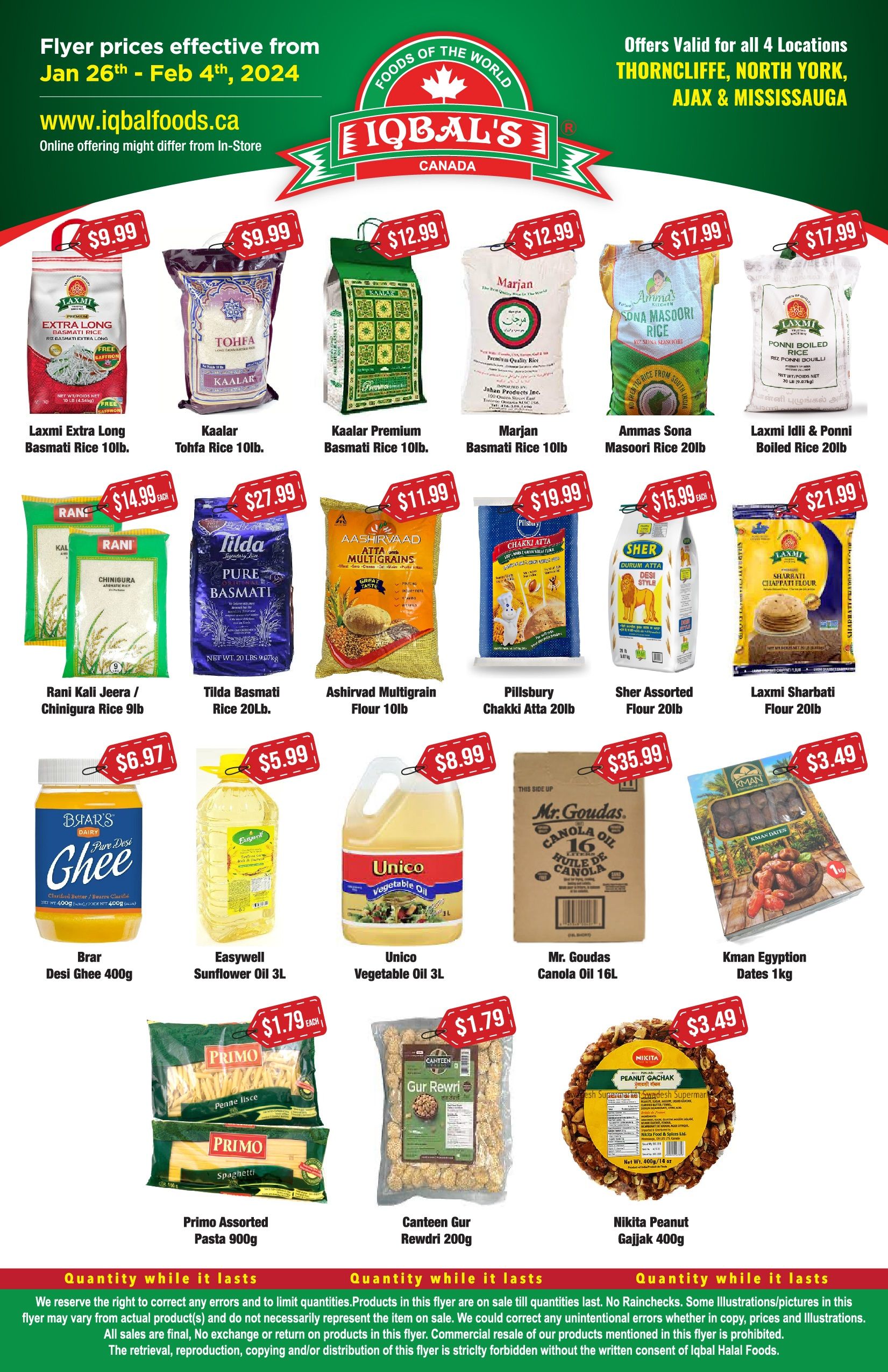 Iqbal Foods Flyer January 26 to February 4