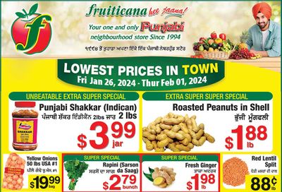 Fruiticana (Kelowna) Flyer January 26 to February 1