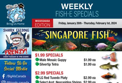 Big Al's (Mississauga) Weekly Specials January 26 to February 1