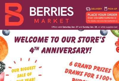 Berries Market Flyer January 27 and 28