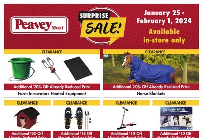 Peavey Mart Flyer January 25 to February 1