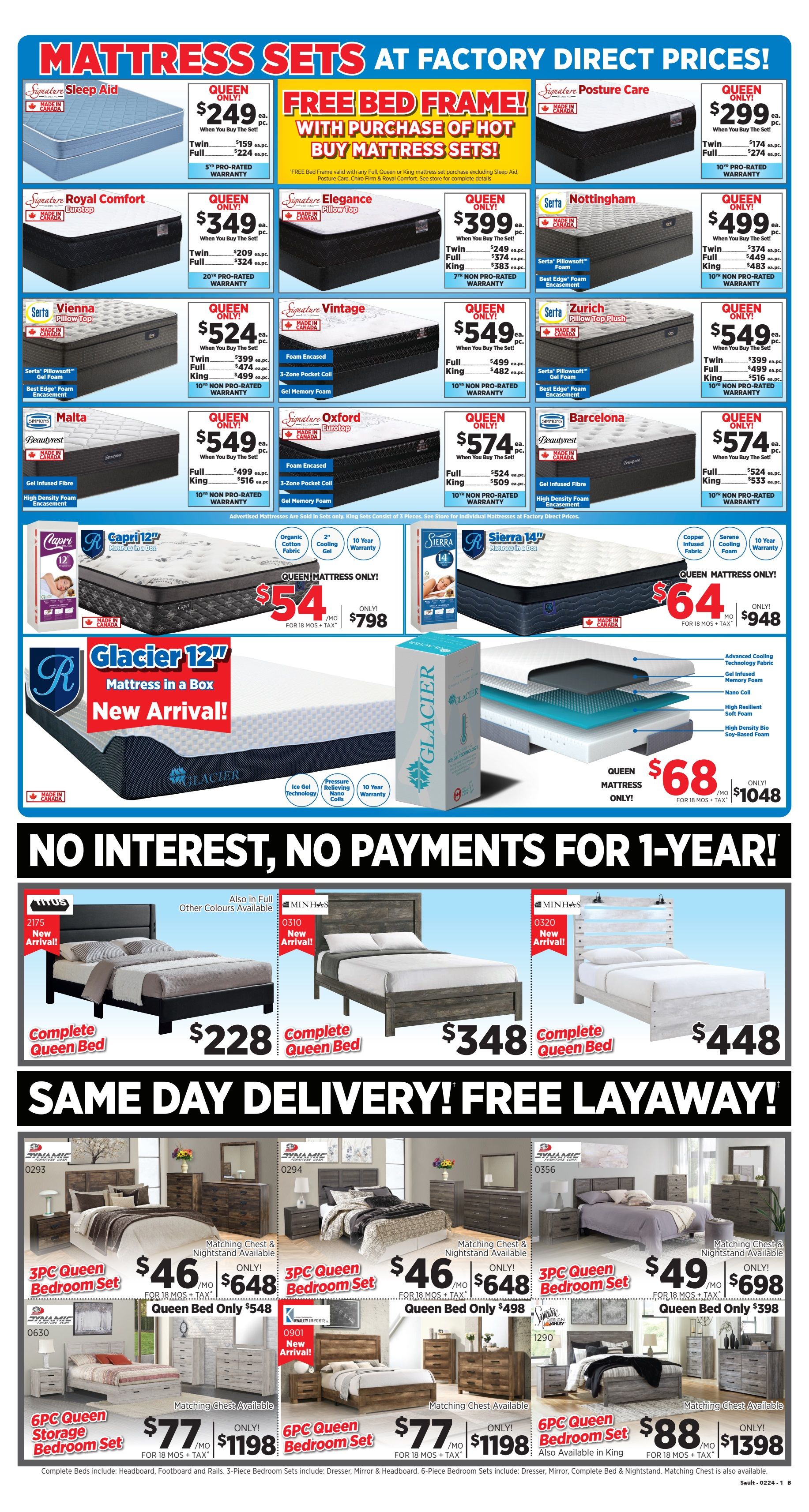Surplus Furniture & Mattress Warehouse (Sault Ste Marie) Flyer January 29 to February 4