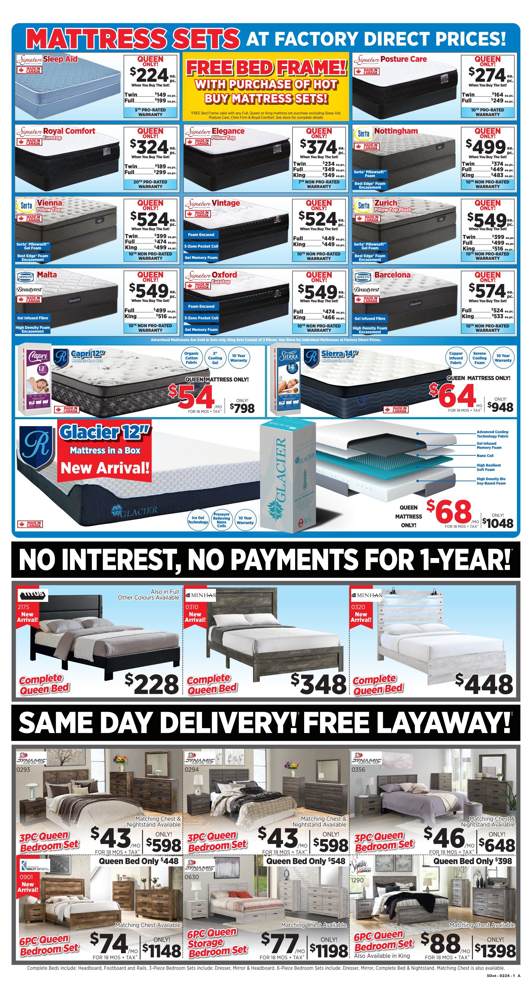 Surplus Furniture & Mattress Warehouse (ON) Flyer January 29 to February 4