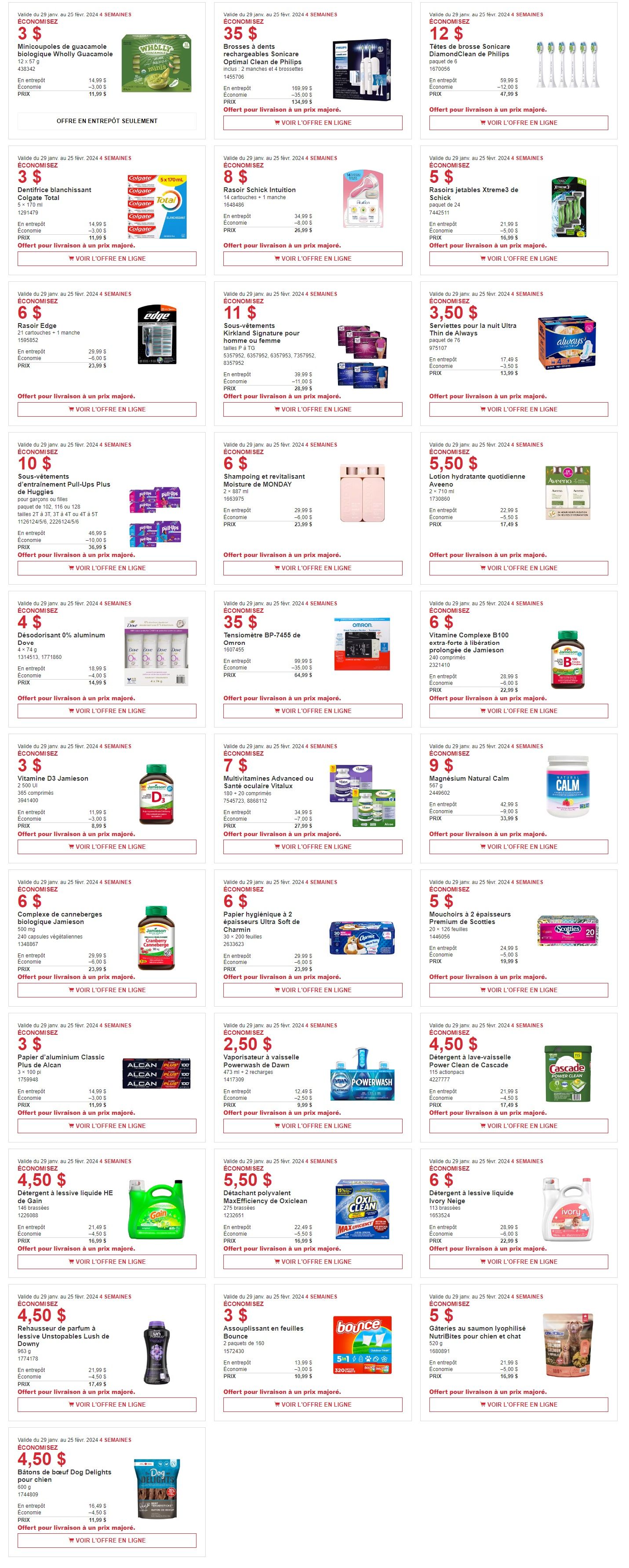 Costco (QC) Weekly Savings January 29 to February 25